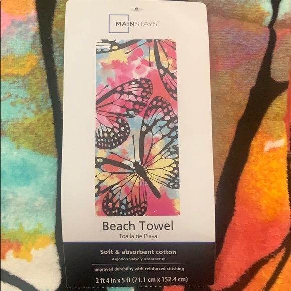 Butterflies Beach Towel - Picture 2 of 4